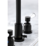 Paris Two-Handle 3-Hole Deck Mount Widespread Bathroom Faucet with Brass Pop-Up