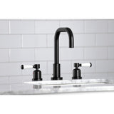 Paris Two-Handle 3-Hole Deck Mount Widespread Bathroom Faucet with Brass Pop-Up