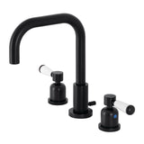 Paris Two-Handle 3-Hole Deck Mount Widespread Bathroom Faucet with Brass Pop-Up