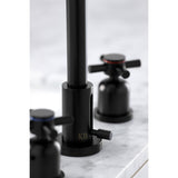 Concord Two-Handle 3-Hole Deck Mount Widespread Bathroom Faucet with Brass Pop-Up