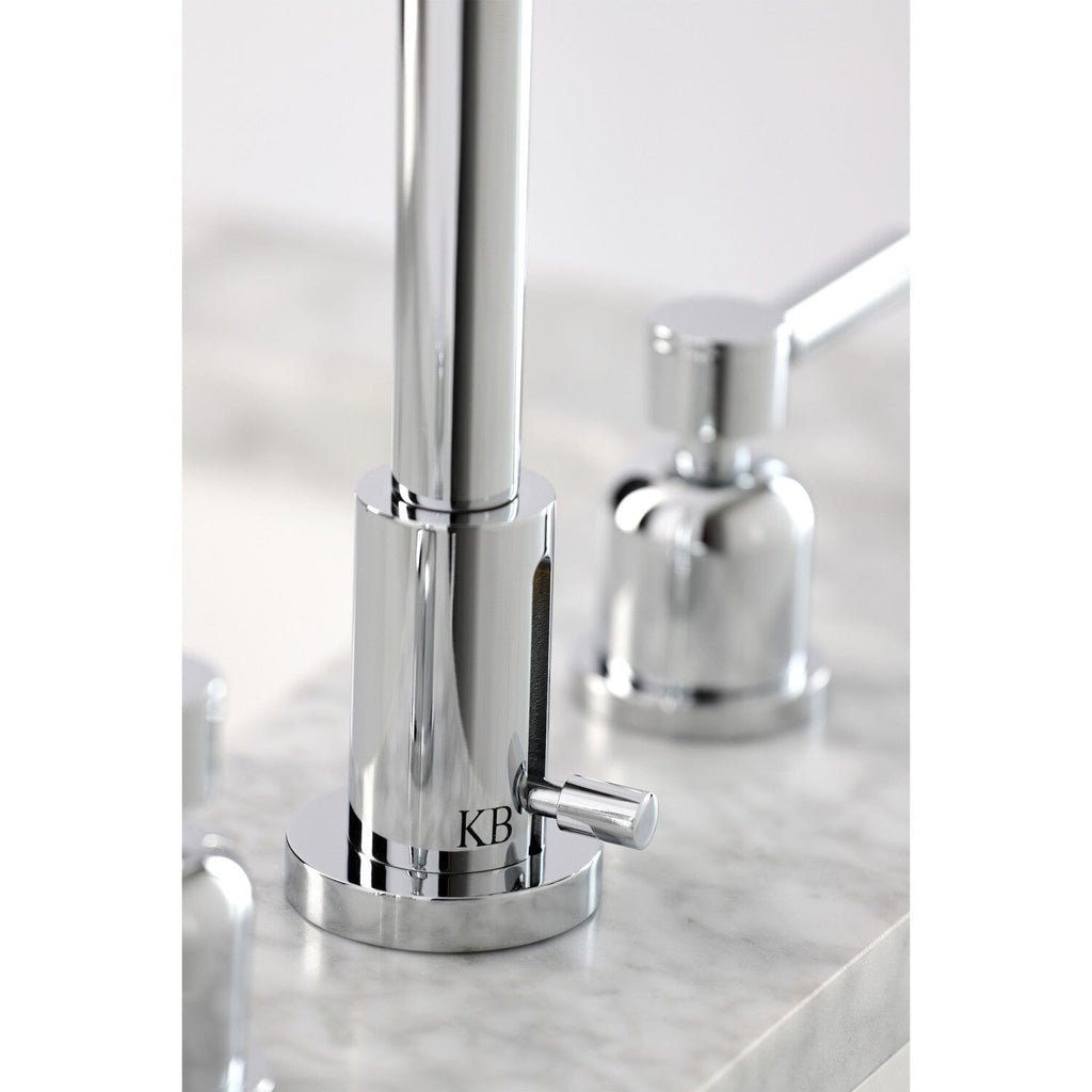 Concord Widespread Bathroom Faucet with Brass Pop-Up