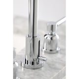 Concord Widespread Bathroom Faucet with Brass Pop-Up