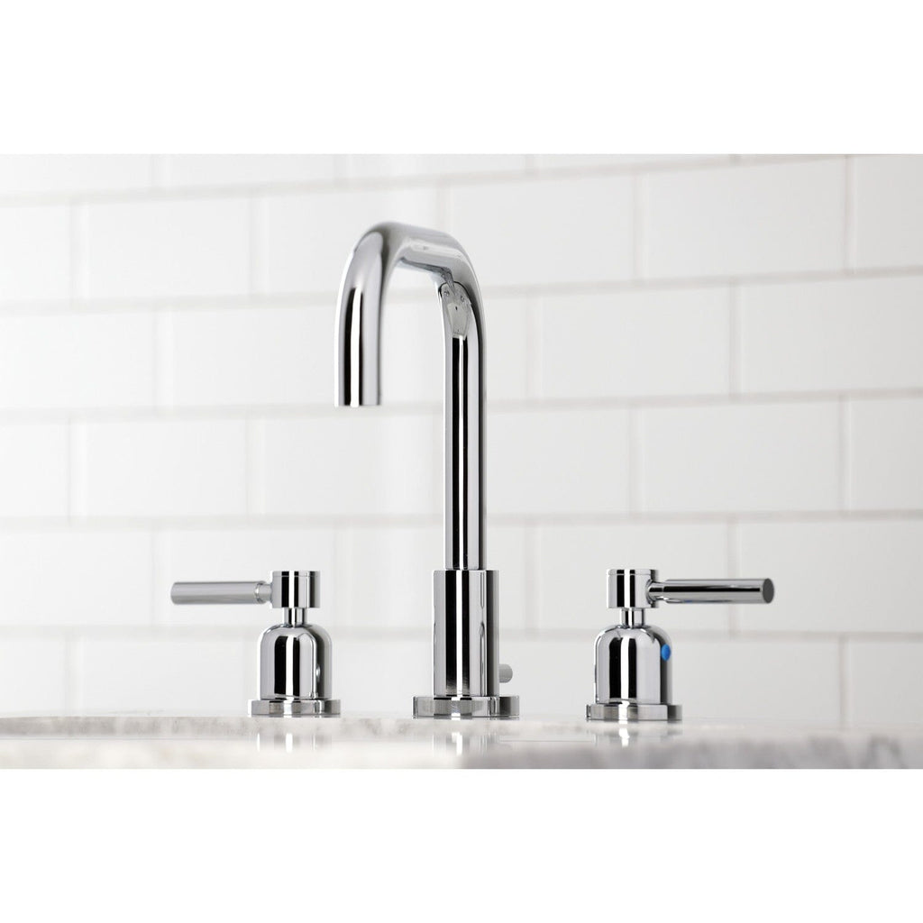 Concord Widespread Bathroom Faucet with Brass Pop-Up