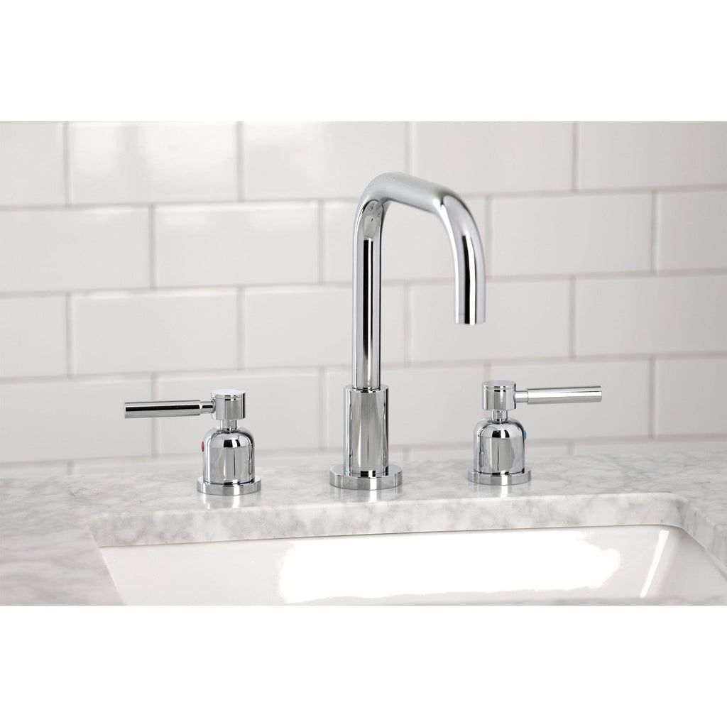 Concord Widespread Bathroom Faucet with Brass Pop-Up
