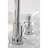 Paris Two-Handle 3-Hole Deck Mount Widespread Bathroom Faucet with Brass Pop-Up