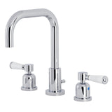 Paris Two-Handle 3-Hole Deck Mount Widespread Bathroom Faucet with Brass Pop-Up