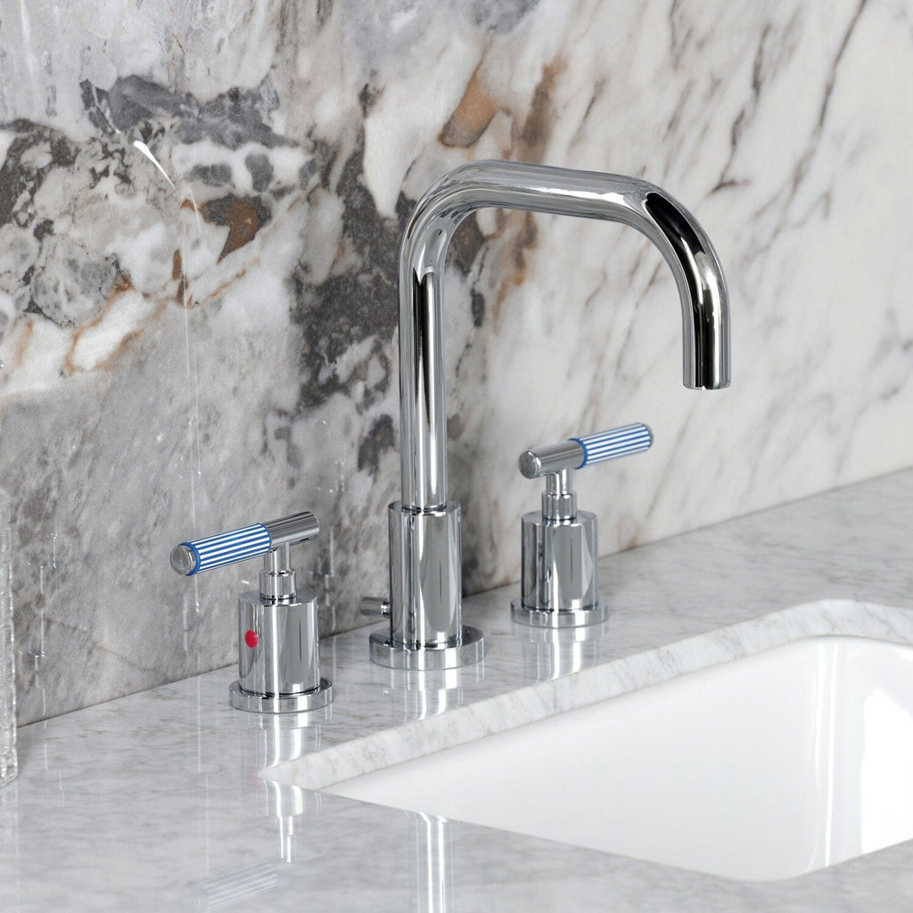Verona Widespread Bathroom Faucet with Brass Pop-Up