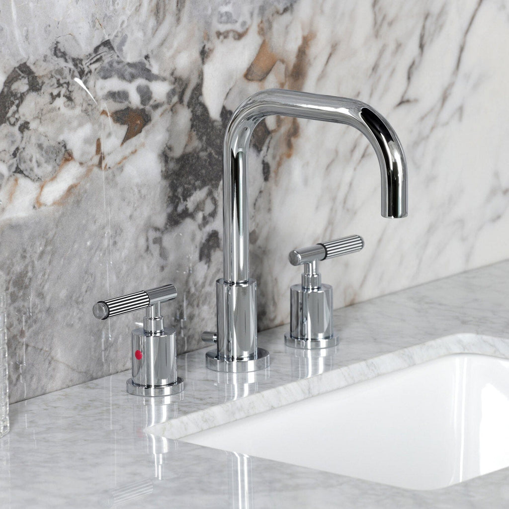 Verona Widespread Bathroom Faucet with Brass Pop-Up