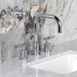 Verona Widespread Bathroom Faucet with Brass Pop-Up
