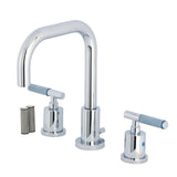 Verona Widespread Bathroom Faucet with Brass Pop-Up