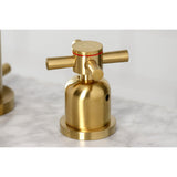 Concord Two-Handle 3-Hole Deck Mount Widespread Bathroom Faucet with Brass Pop-Up