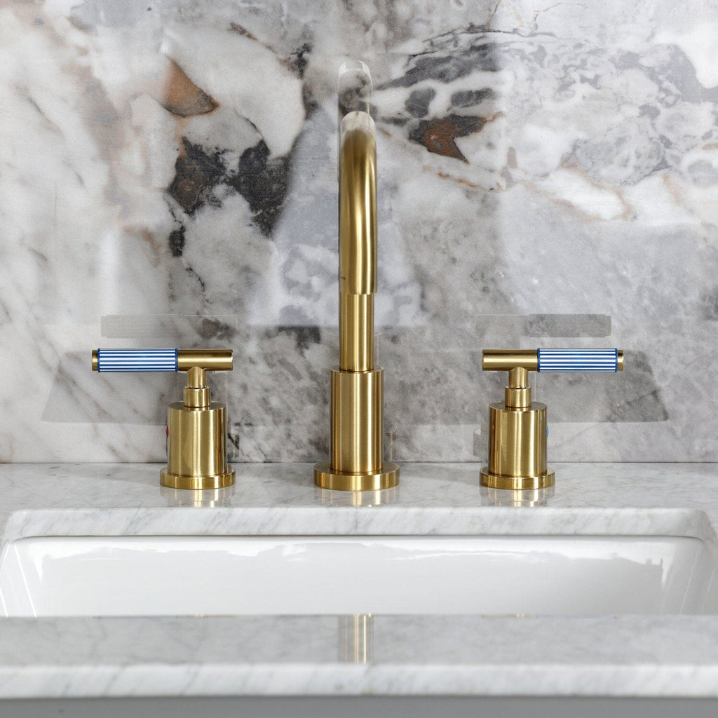 Verona Widespread Bathroom Faucet with Brass Pop-Up