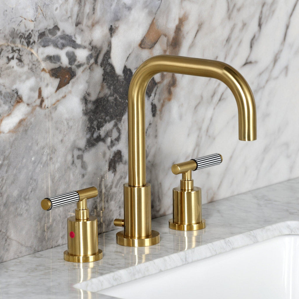 Verona Widespread Bathroom Faucet with Brass Pop-Up