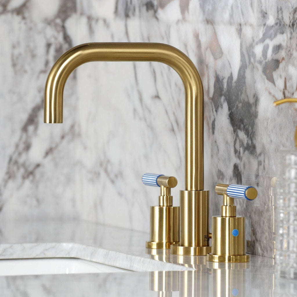 Verona Widespread Bathroom Faucet with Brass Pop-Up