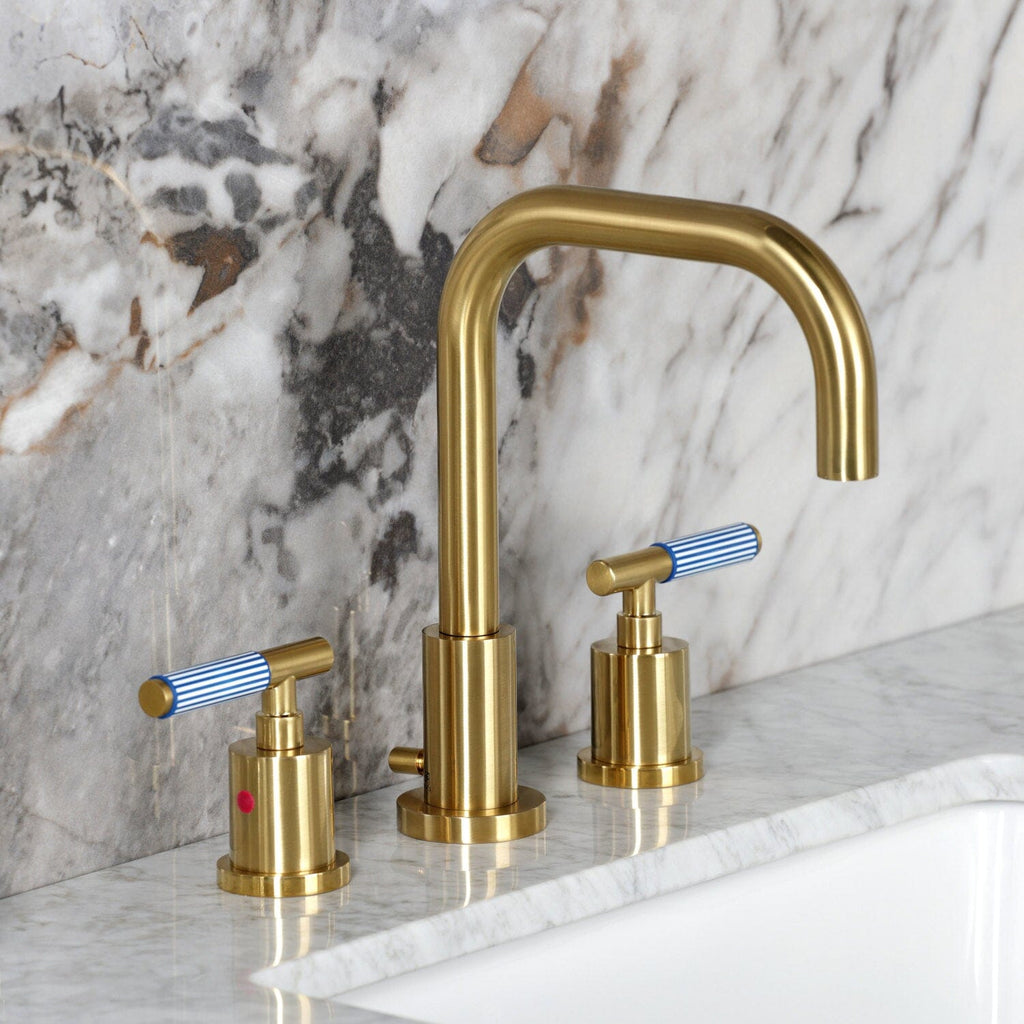 Verona Widespread Bathroom Faucet with Brass Pop-Up