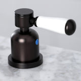 Paris Two-Handle 3-Hole Deck Mount Widespread Bathroom Faucet with Brass Pop-Up