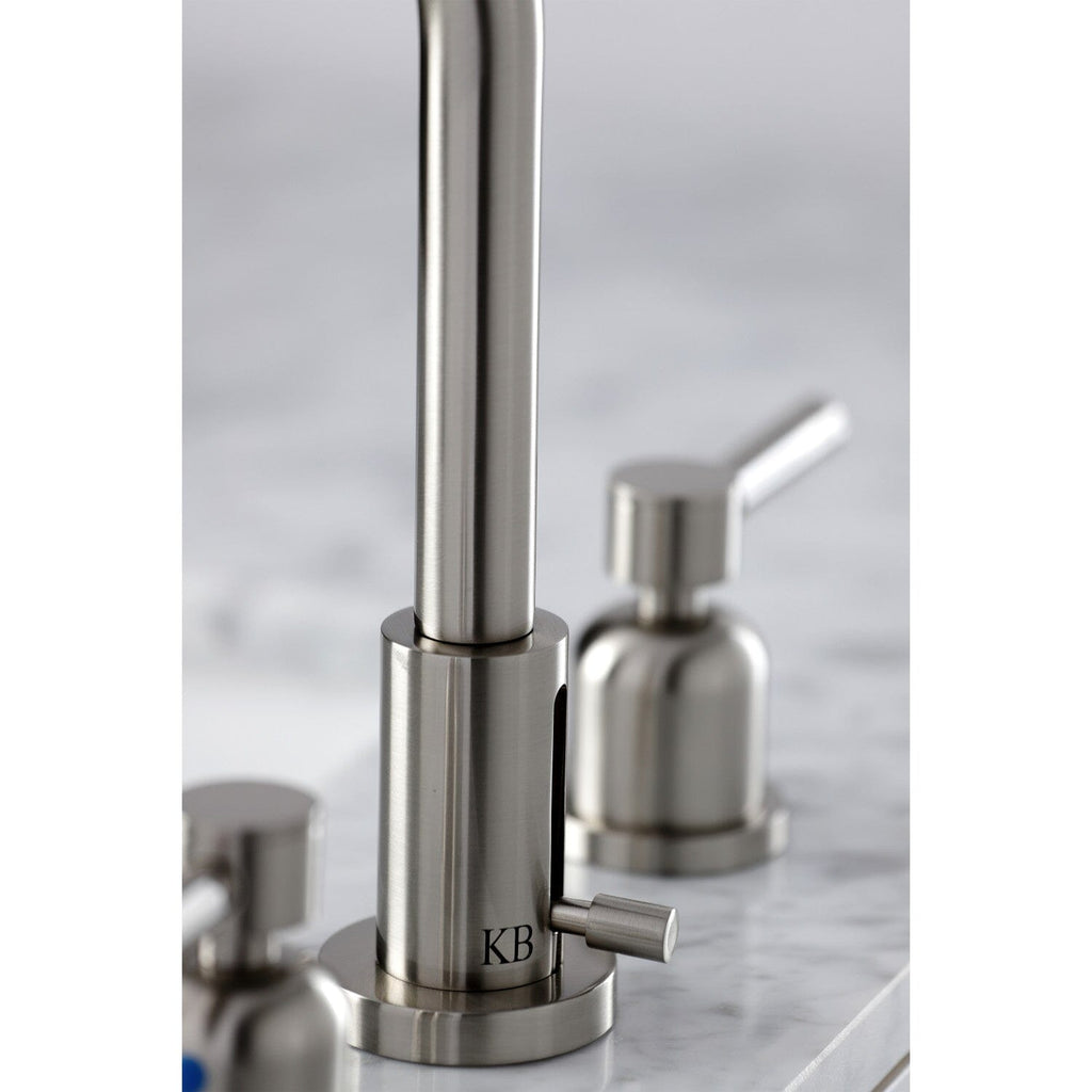 Concord Widespread Bathroom Faucet with Brass Pop-Up