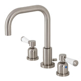 Paris Two-Handle 3-Hole Deck Mount Widespread Bathroom Faucet with Brass Pop-Up