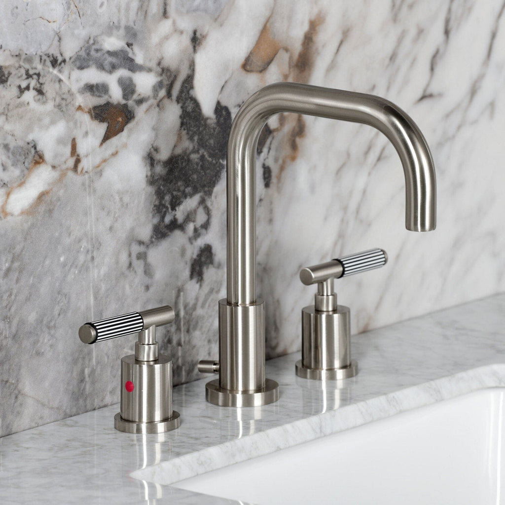 Verona Widespread Bathroom Faucet with Brass Pop-Up