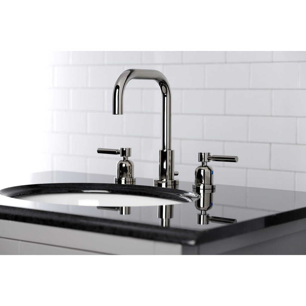 Concord Widespread Bathroom Faucet with Brass Pop-Up