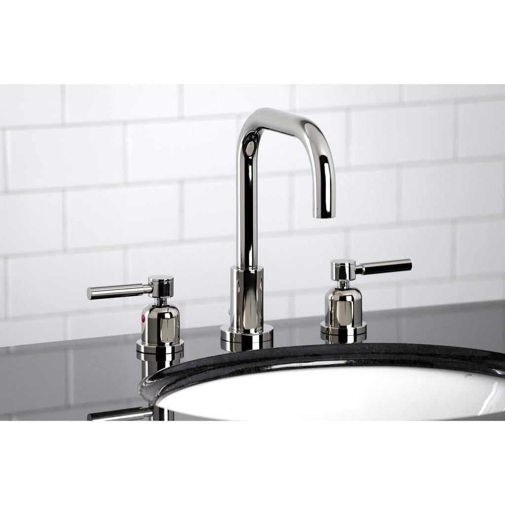 Concord Widespread Bathroom Faucet with Brass Pop-Up