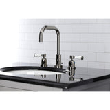 Paris Two-Handle 3-Hole Deck Mount Widespread Bathroom Faucet with Brass Pop-Up