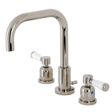 Paris Two-Handle 3-Hole Deck Mount Widespread Bathroom Faucet with Brass Pop-Up