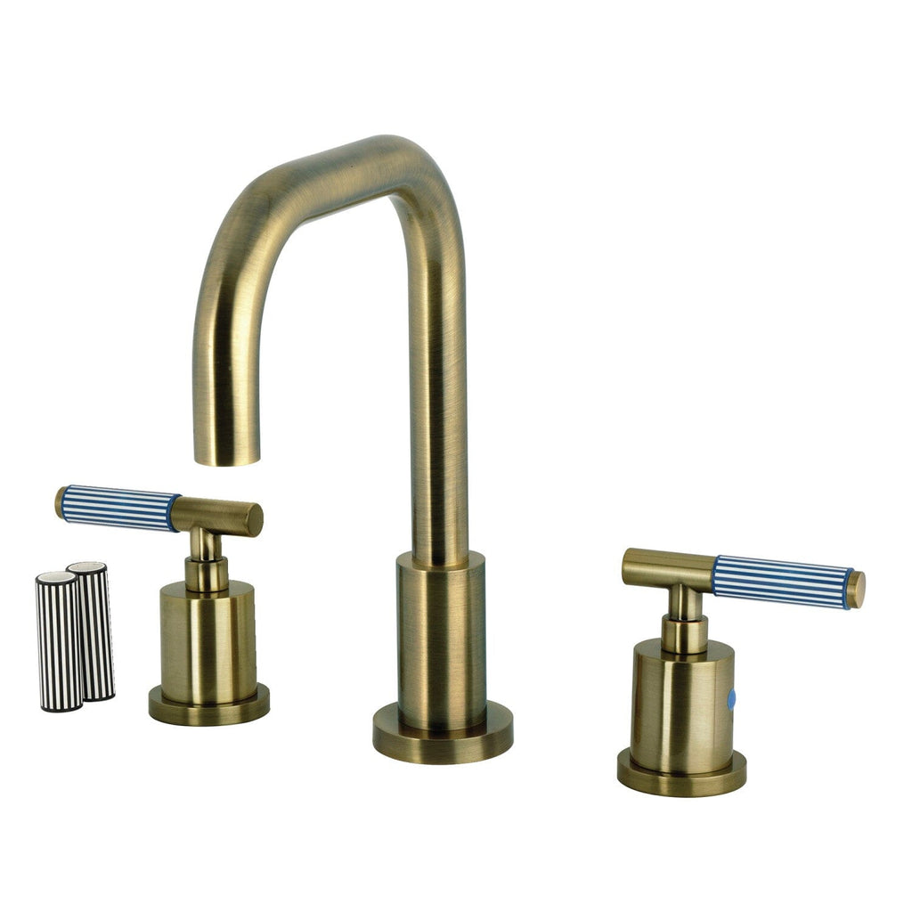 Verona Widespread Bathroom Faucet with Brass Pop-Up