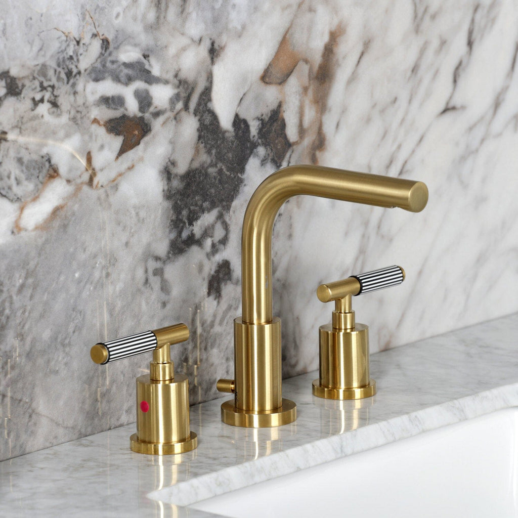 Verona Widespread Bathroom Faucet with Brass Pop-Up