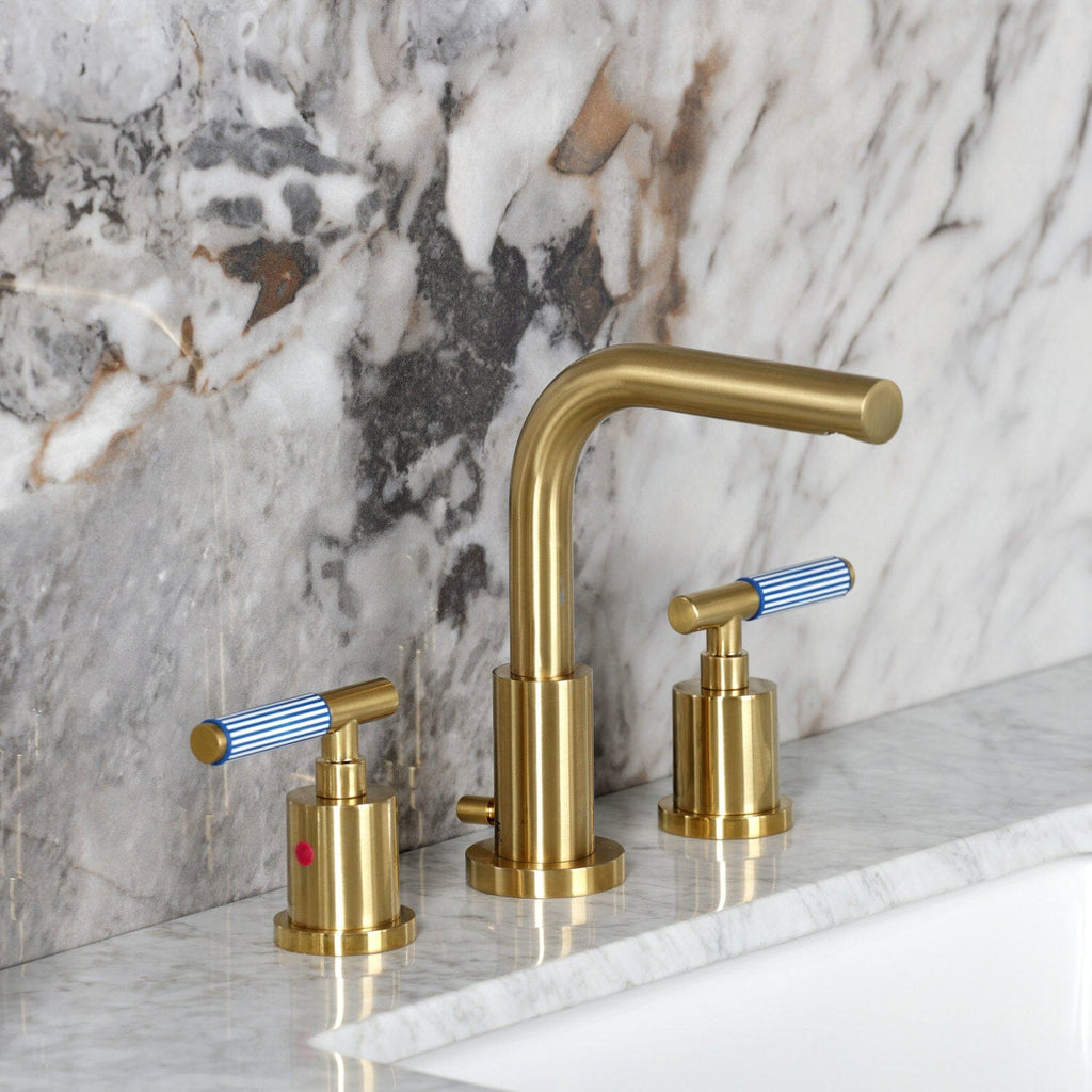 Verona Widespread Bathroom Faucet with Brass Pop-Up