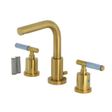 Verona Widespread Bathroom Faucet with Brass Pop-Up