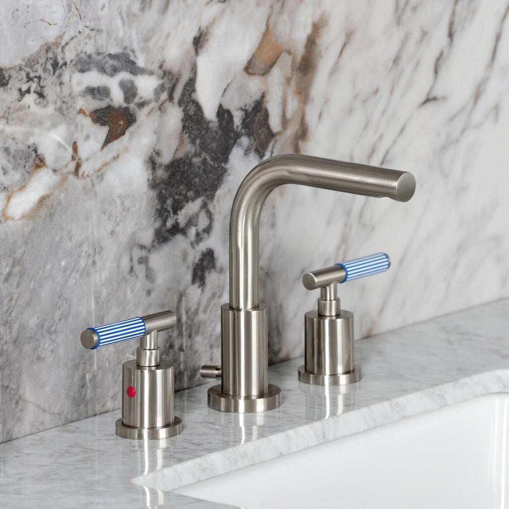 Verona Widespread Bathroom Faucet with Brass Pop-Up