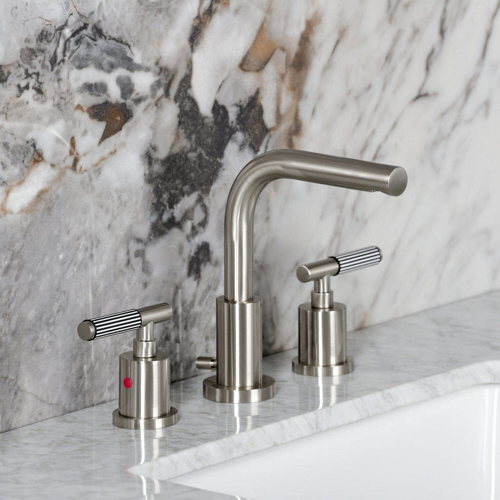 Verona Widespread Bathroom Faucet with Brass Pop-Up