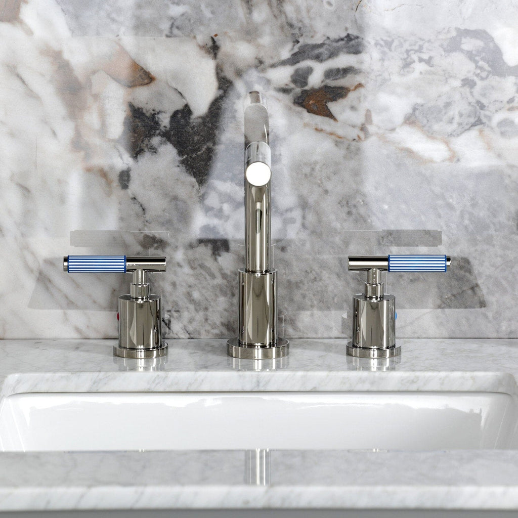 Verona Widespread Bathroom Faucet with Brass Pop-Up
