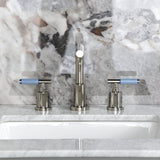 Verona Widespread Bathroom Faucet with Brass Pop-Up