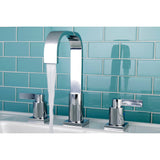 NuvoFusion Two-Handle 3-Hole Deck Mount Widespread Bathroom Faucet with Pop-Up Drain