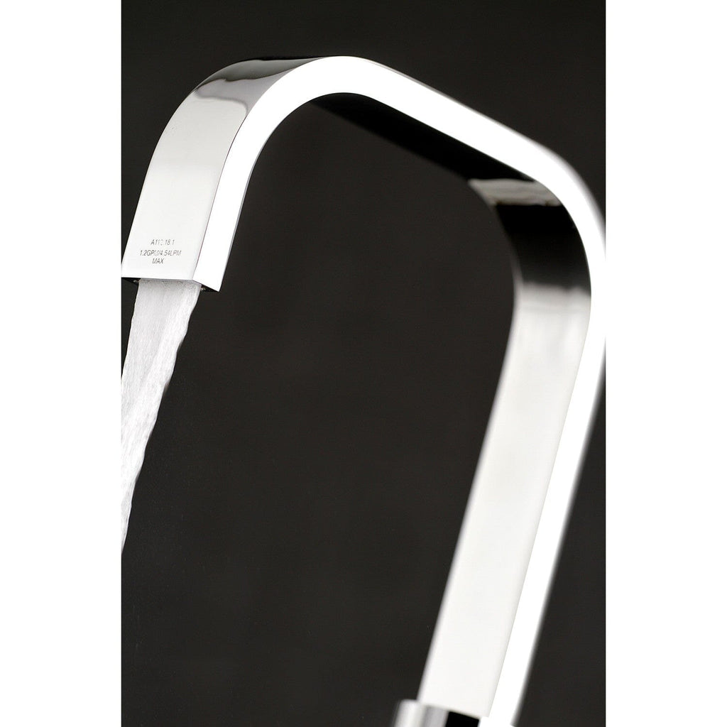 Meridian Two-Handle 3-Hole Deck Mount Widespread Bathroom Faucet with Retail Pop-Up Drain