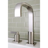 NuvoFusion Two-Handle 3-Hole Deck Mount Widespread Bathroom Faucet with Pop-Up Drain