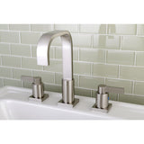 NuvoFusion Two-Handle 3-Hole Deck Mount Widespread Bathroom Faucet with Pop-Up Drain
