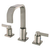 NuvoFusion Two-Handle 3-Hole Deck Mount Widespread Bathroom Faucet with Pop-Up Drain