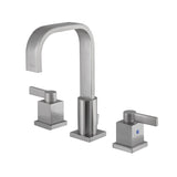 Meridian Two-Handle 3-Hole Deck Mount Widespread Bathroom Faucet with Retail Pop-Up Drain