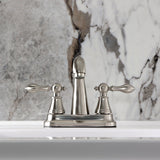 English Classic Double-Handle 3-Hole Deck Mount 4-Inch Centerset Bathroom Faucet with Pop-Up Drain