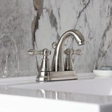 English Classic Double-Handle 3-Hole Deck Mount 4-Inch Centerset Bathroom Faucet with Pop-Up Drain