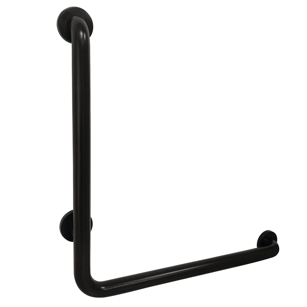 Made To Match 24-Inch x 24-Inch L-Shaped Stainless Steel ADA Grab Bar - Right Hand