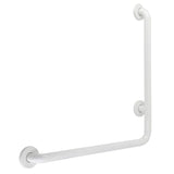 Made To Match 24-Inch x 24-Inch L-Shaped Stainless Steel ADA Grab Bar - Left Hand