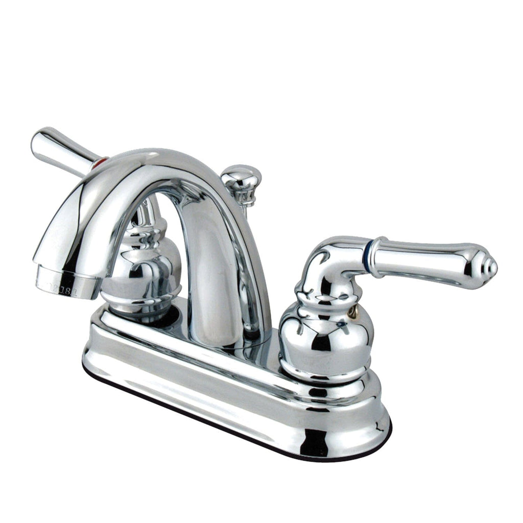 Naples Double-Handle 3-Hole Deck Mount 4-Inch Centerset Bathroom Faucet with Pop-Up Drain