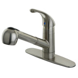 Century Single-Handle 1-or-3 Hole Deck Mount Pull-Out Sprayer Kitchen Faucet
