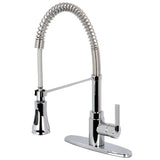 Continental Single-Handle 1-or-3 Hole Deck Mount Pre-Rinse Kitchen Faucet