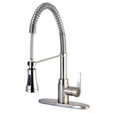 Continental Single-Handle 1-or-3 Hole Deck Mount Pre-Rinse Kitchen Faucet