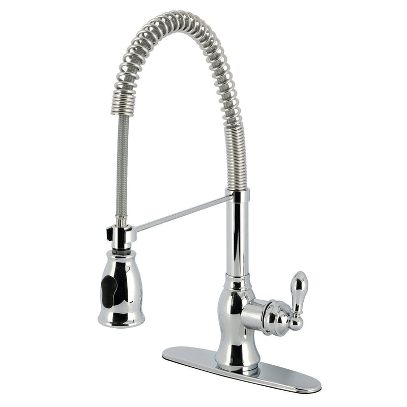 American Classic Single-Handle 1-or-3 Hole Deck Mount Pre-Rinse Kitchen Faucet